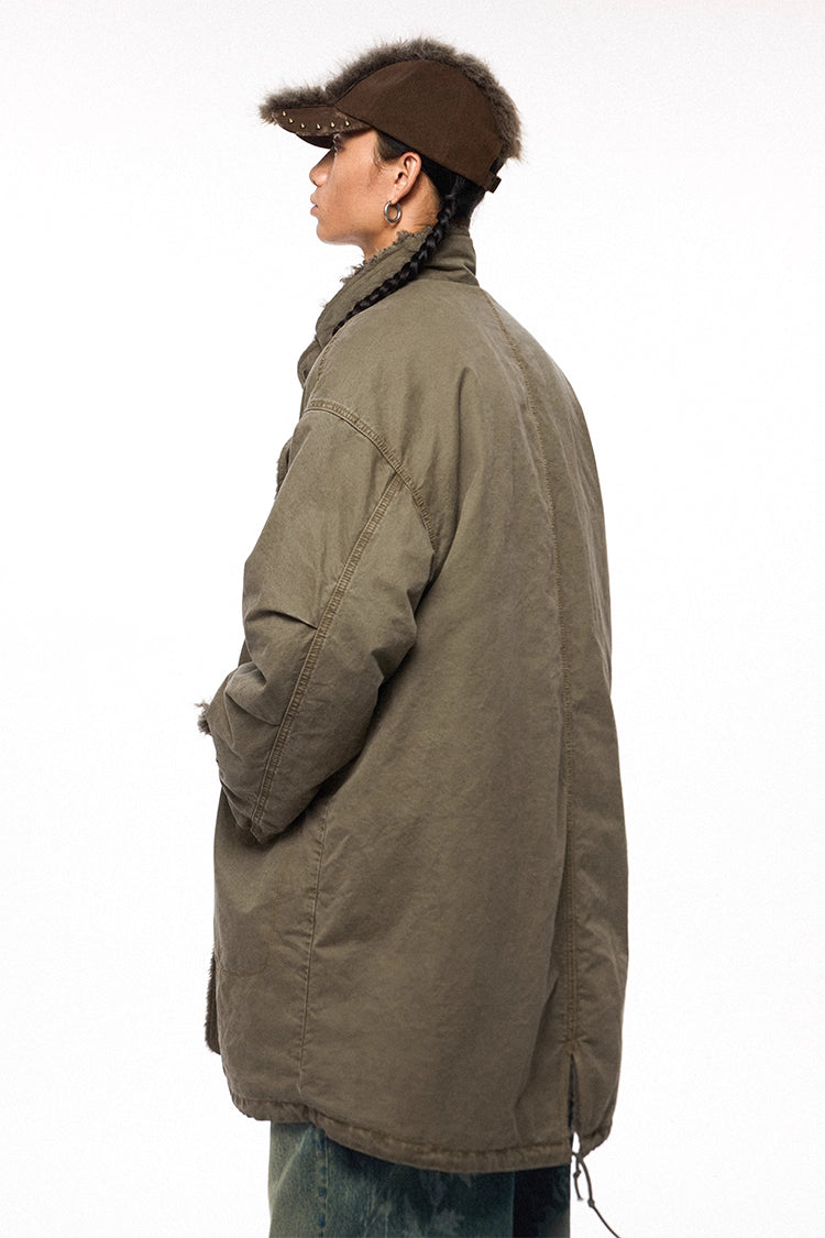 フリース&ウォッシュドツイル・リバーシブルライナー N6110