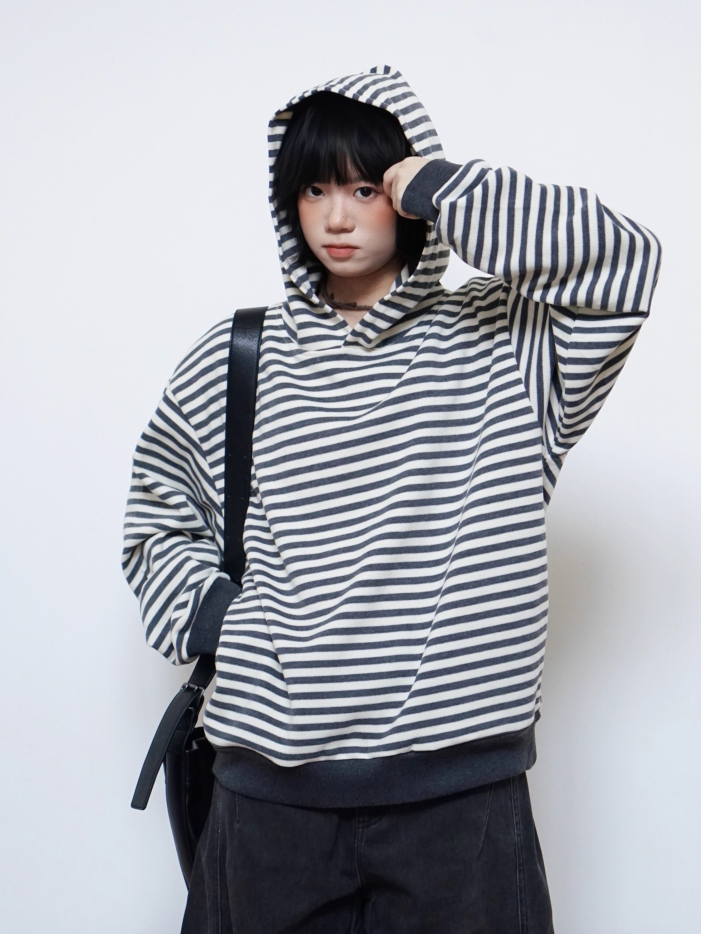 クラシックストライプ フーディー N5785