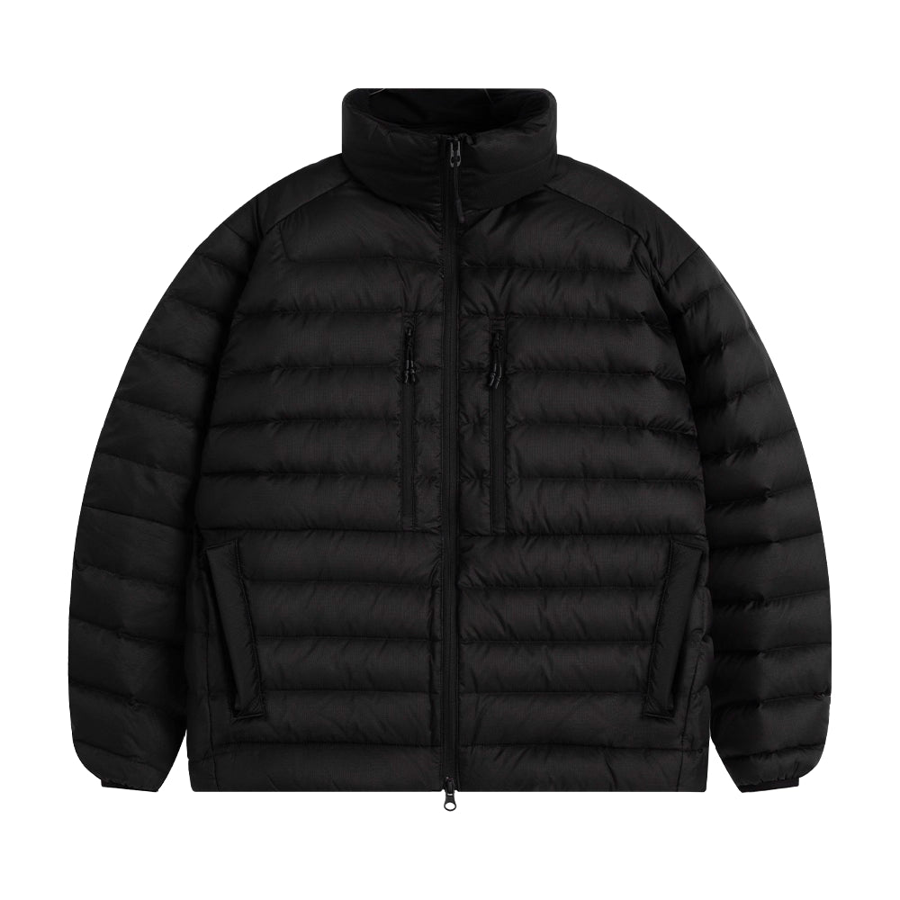 90%ホワイトダックダウン・防風撥水ボーダーキルトジャケット N5950