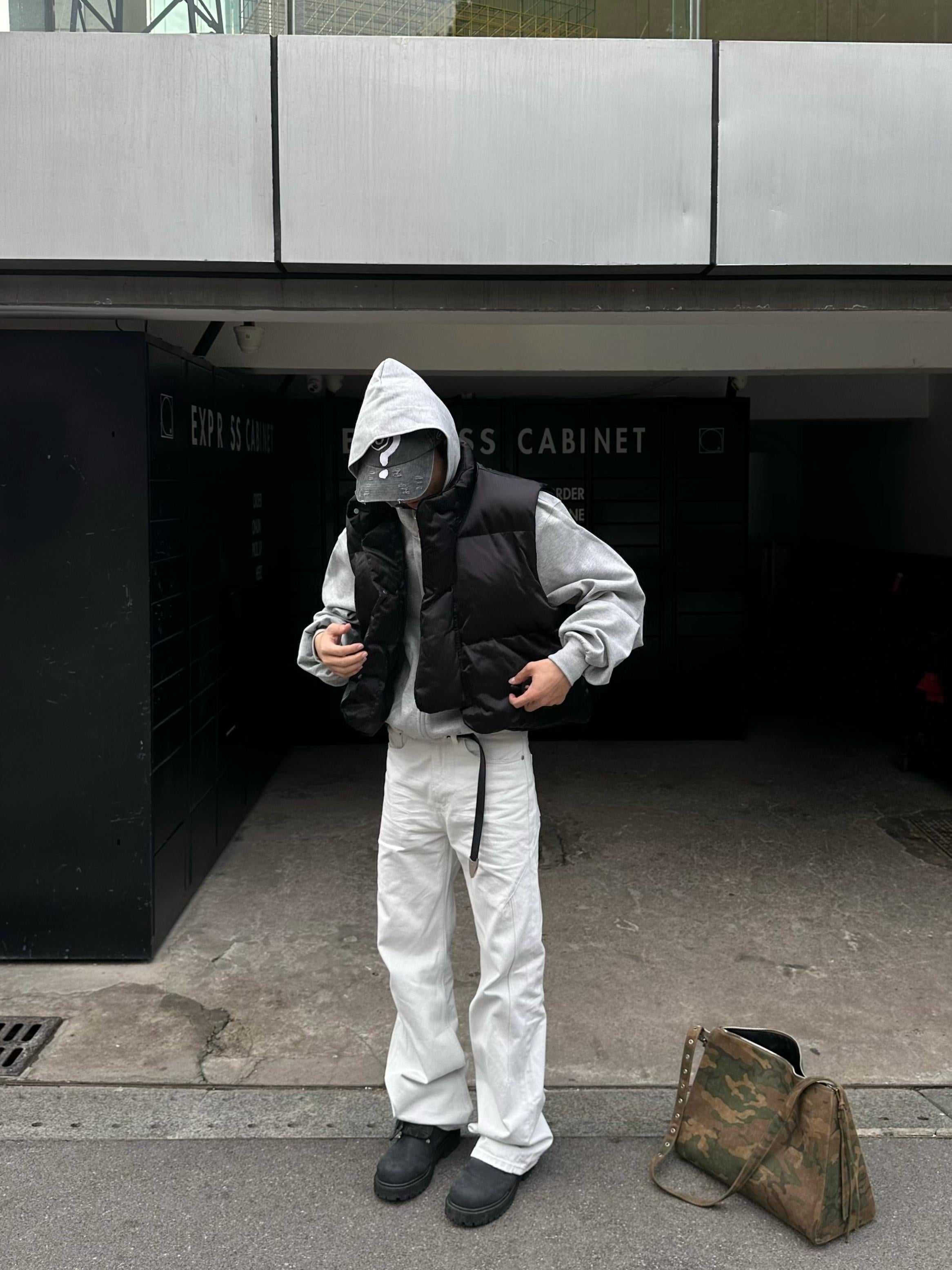 多形態スタンド 発熱中綿ショートダウンベスト N6261