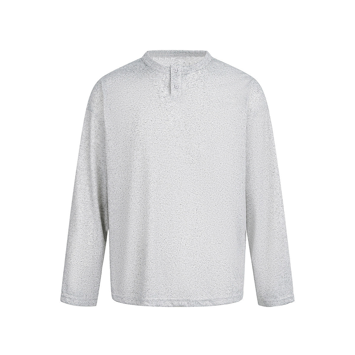 リネン混 ヘンリーネック ロングスリーブカットソー N6803