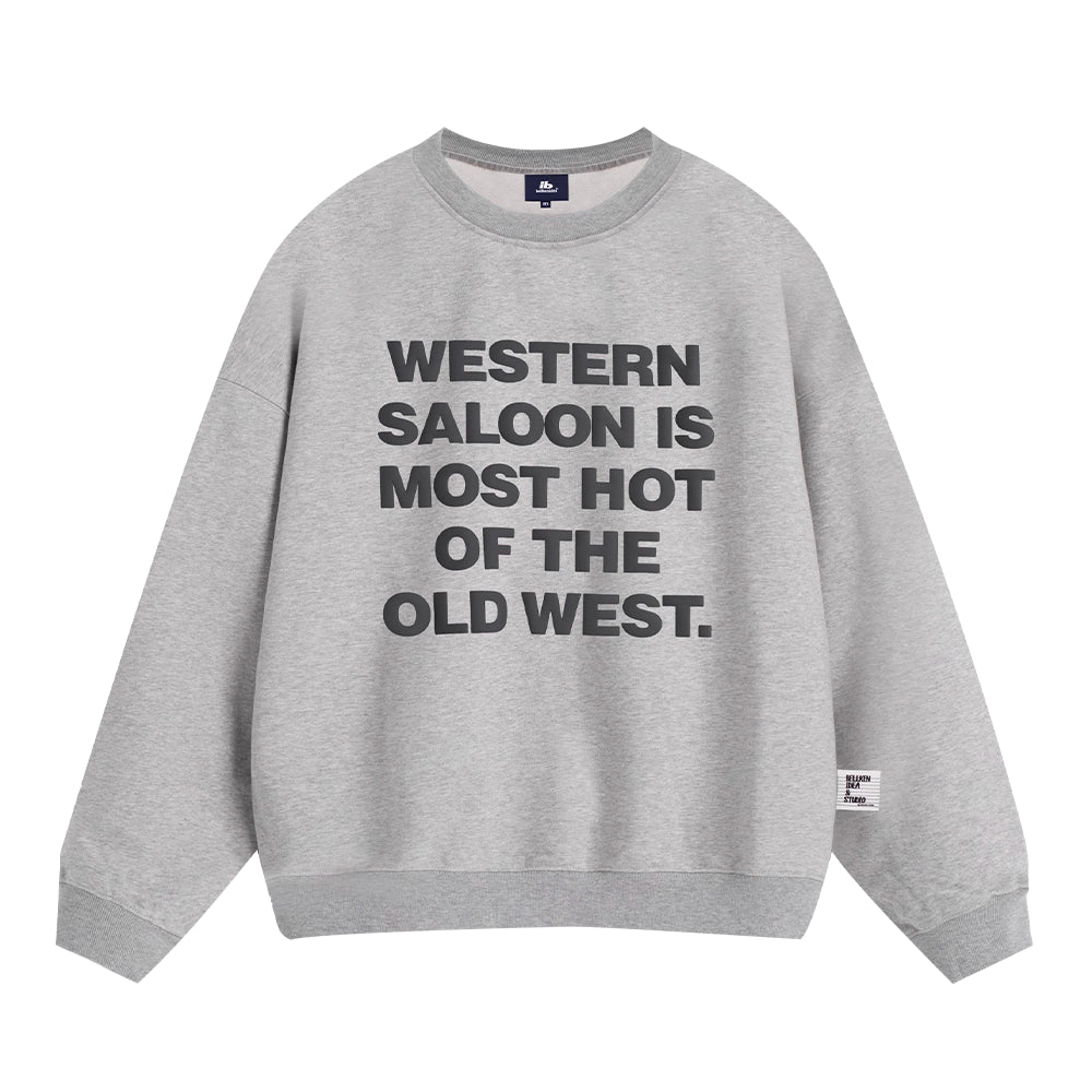 420G裏起毛・発泡プリント・タイポスウェット N6072