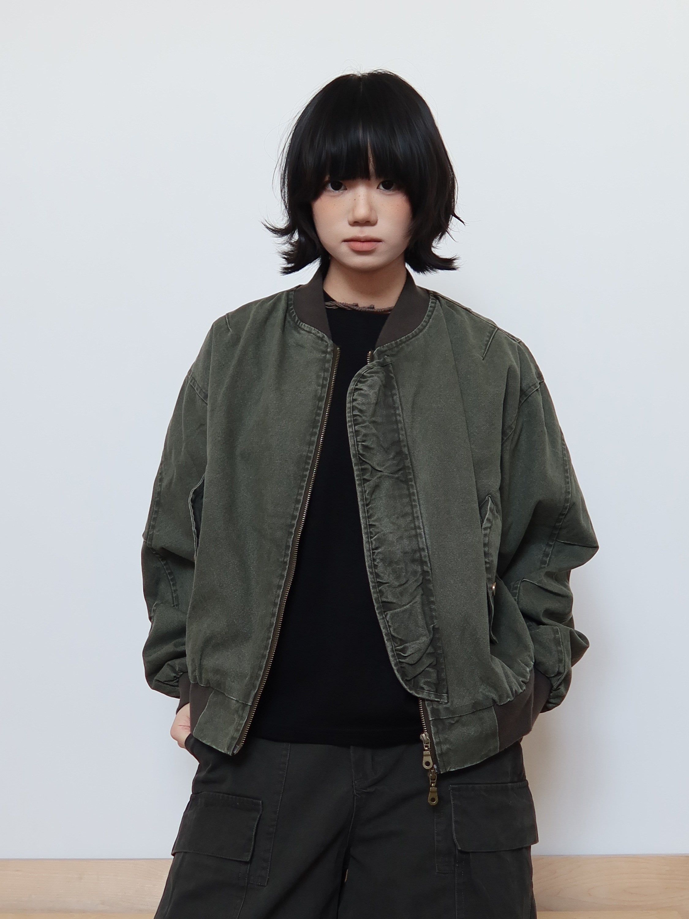 ヴィンテージウォッシュ ボクシーMA-1 フライトジャケット N6410