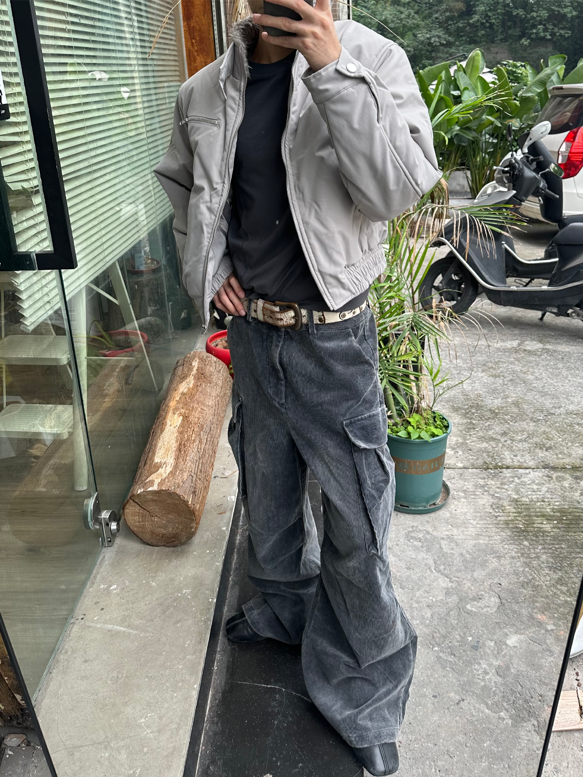 【3Mテック系中綿】ボアカラー・パデッドハリントンジャケット N6235