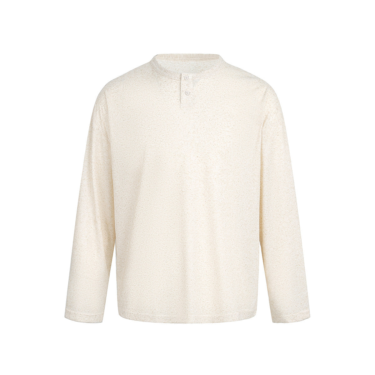 リネン混 ヘンリーネック ロングスリーブカットソー N6803