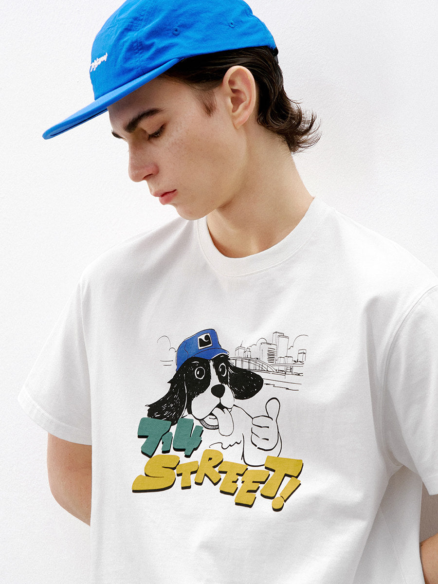 コットン ドッグキャラクター プリントTシャツ N7089