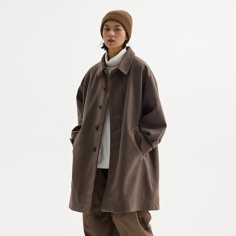 Mid-length wool coat N3000