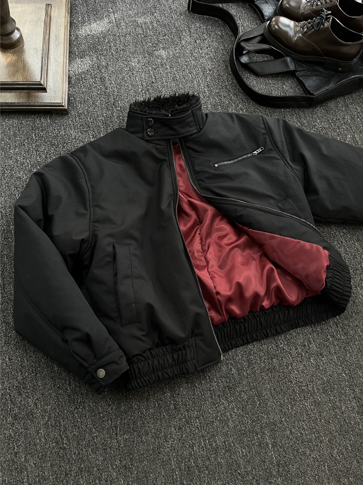 【3Mテック系中綿】ボアカラー・パデッドハリントンジャケット N6235