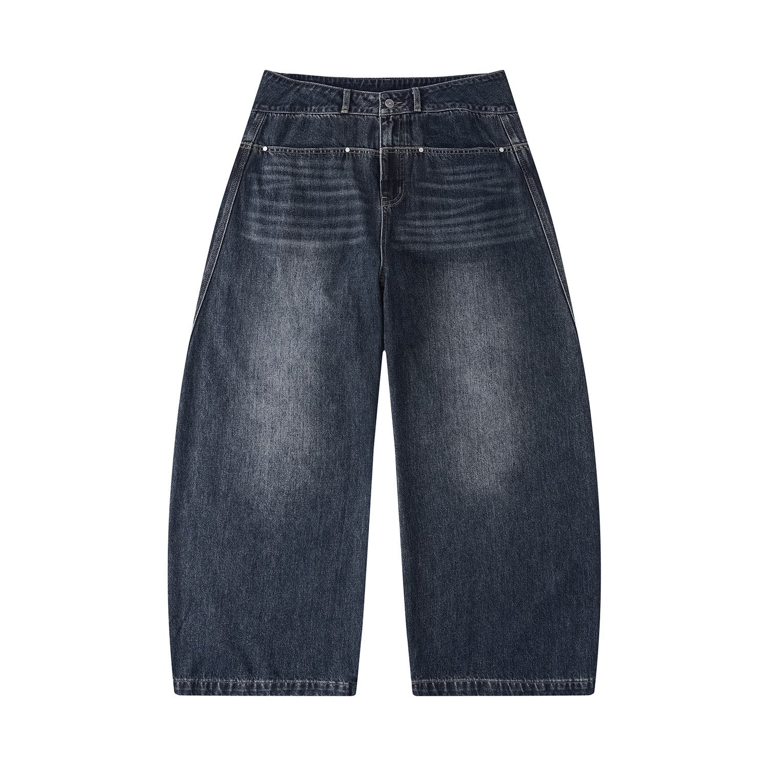 12oz リベット バイカラーステッチ ワイドデニム N6937