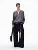 No-collar zip blouson N5681