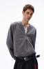 No-collar zip blouson N5681