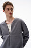 No-collar zip blouson N5681