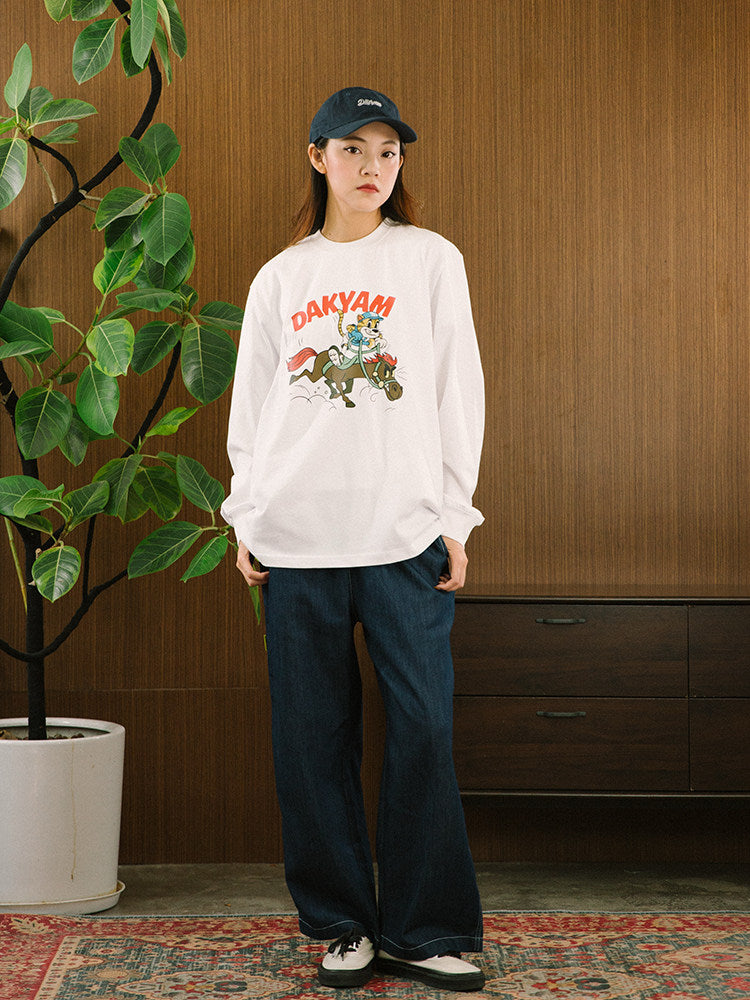 レーシングファンタジー プリント ロングスリーブT N6380