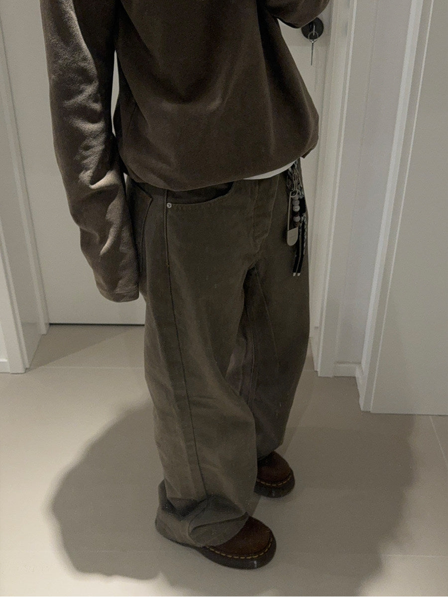 ヴィンテージブラウン クリーンフィットデニム N6534