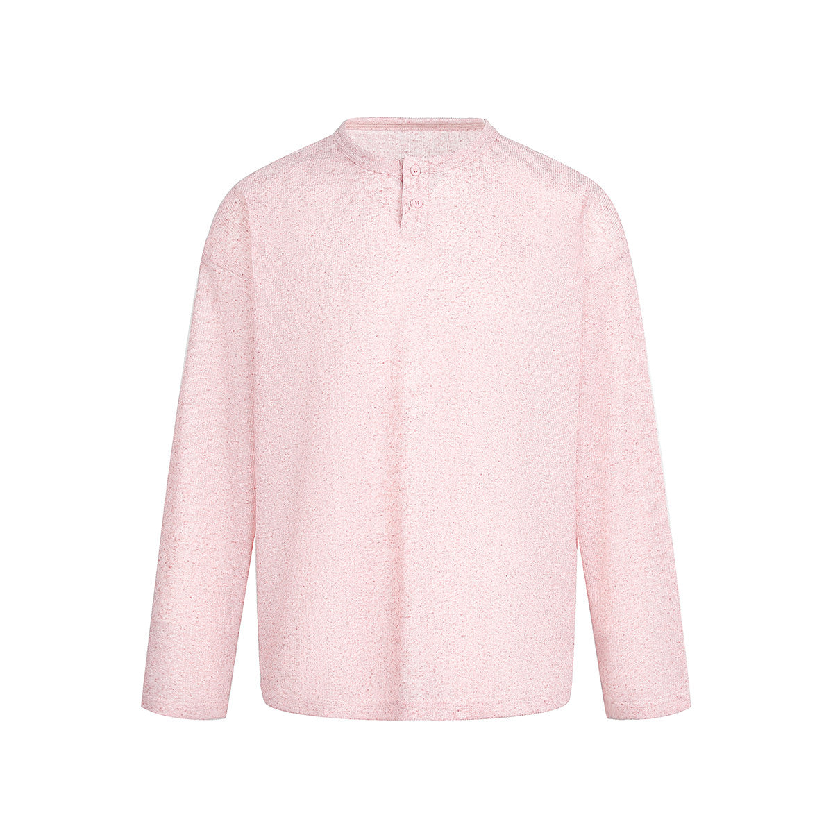 リネン混 ヘンリーネック ロングスリーブカットソー N6803