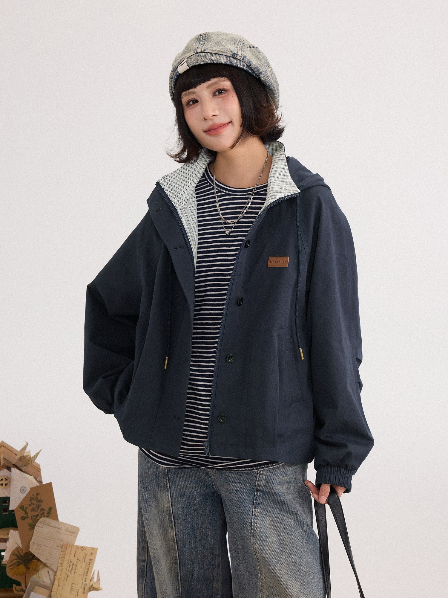 コットンフーディー ライトジャケット N6718