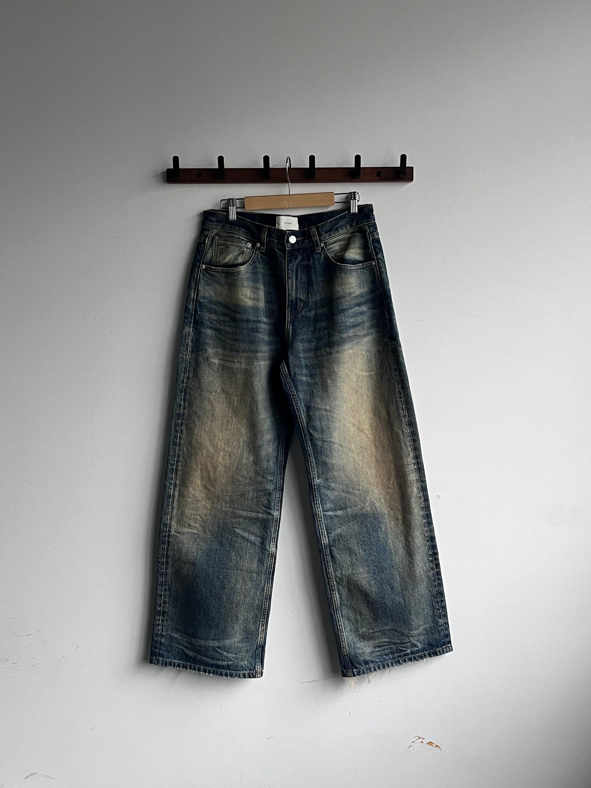 14.5oz・3Dウィスカーワイドストレートデニム N6246