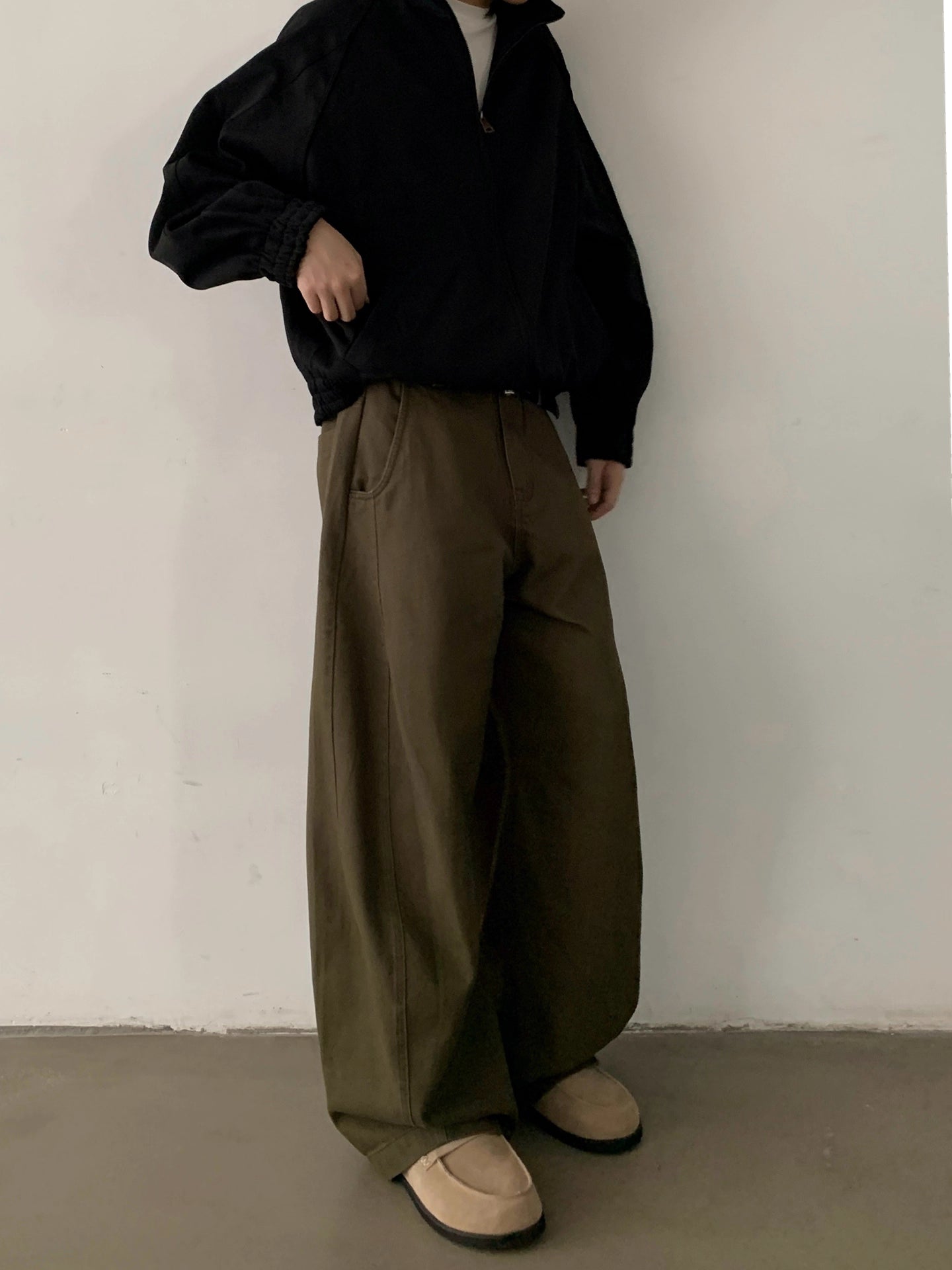 コットンツイルワイドカーブパンツ N5968