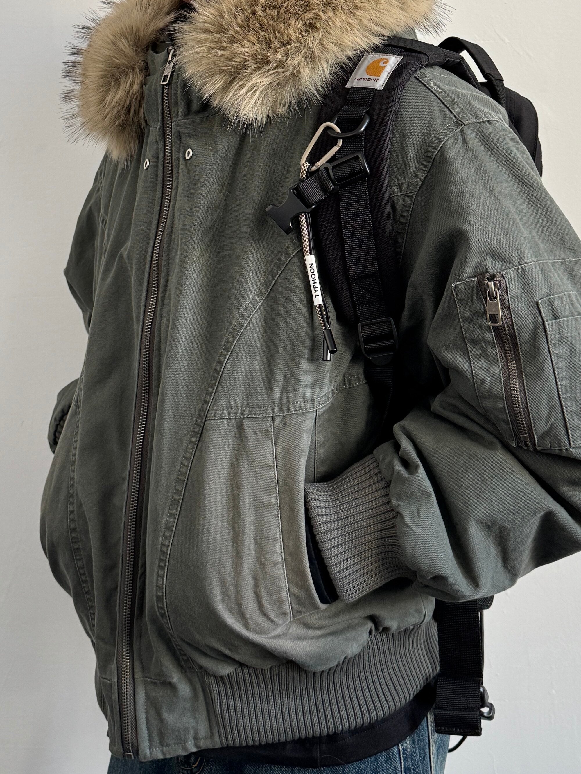 ヴィンテージ調 90ダウンフーディー N6643