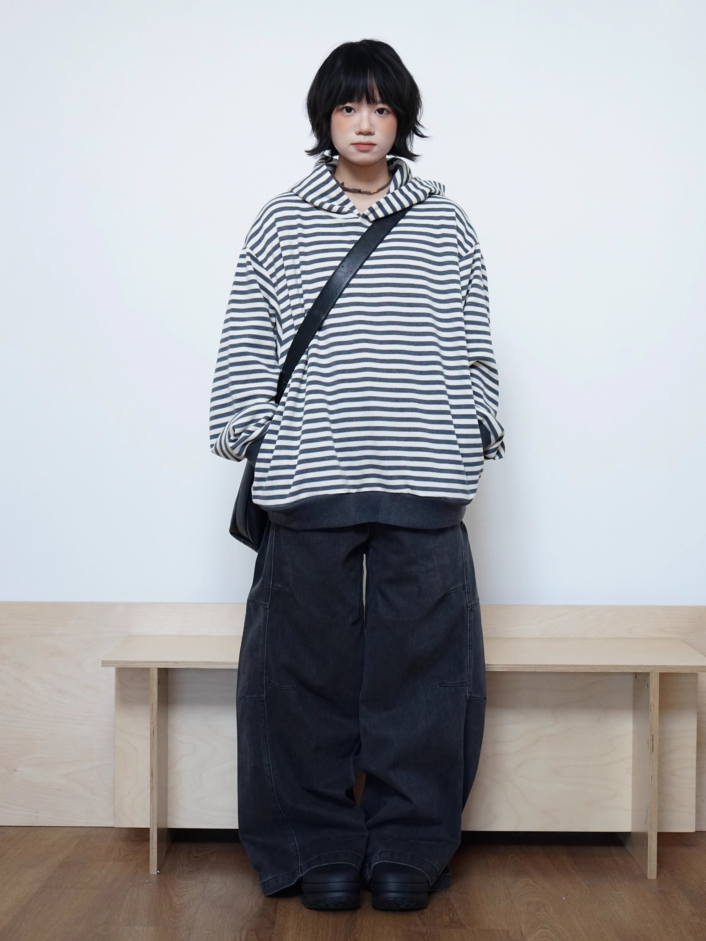 クラシックストライプ フーディー N5785