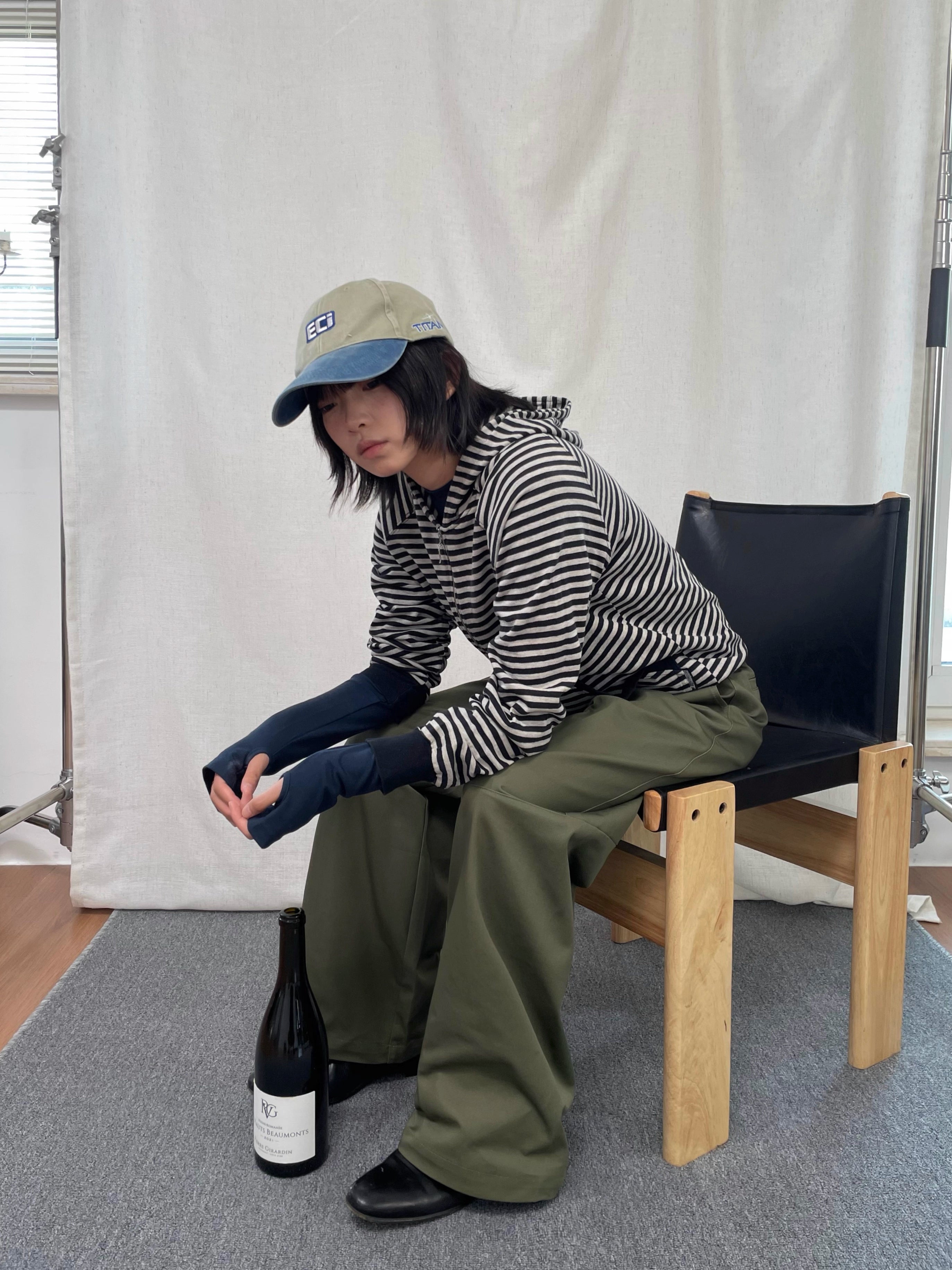 立体裁断ワイドフレアトラウザーズ N5871