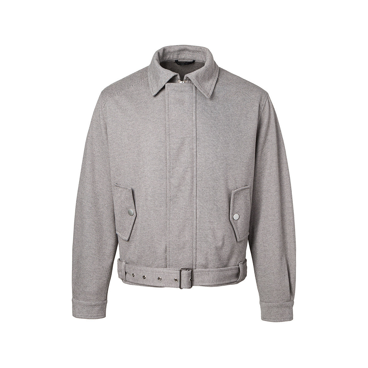 NU/KE ウール　ジャケット タイディテール フラワーネップ ウールジャケット N6478