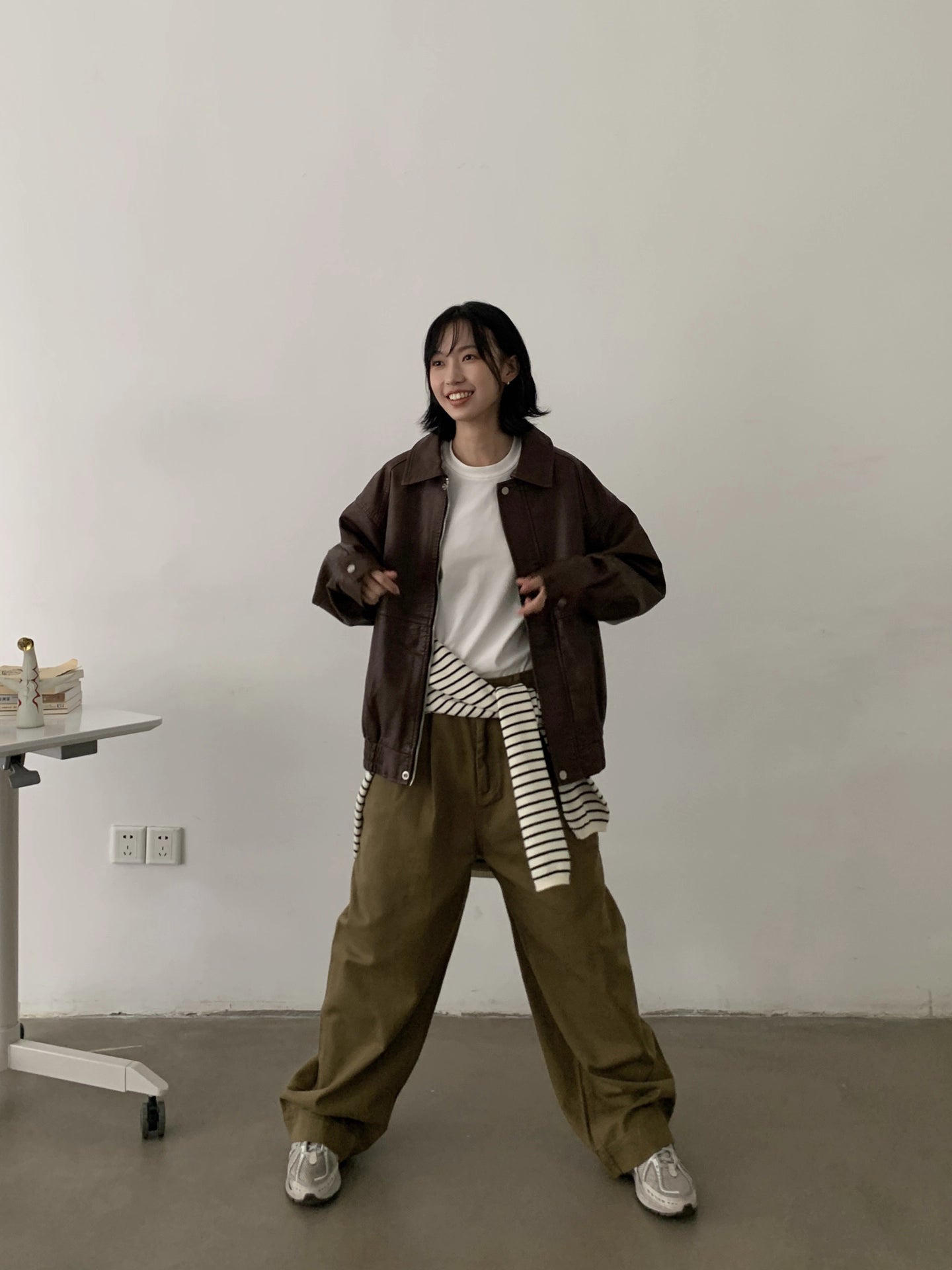 ユニセックス マイヤールレザーショートジャケット N5965
