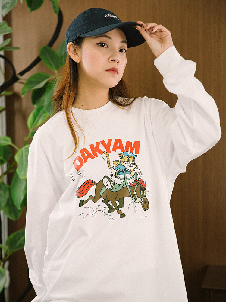 レーシングファンタジー プリント ロングスリーブT N6380