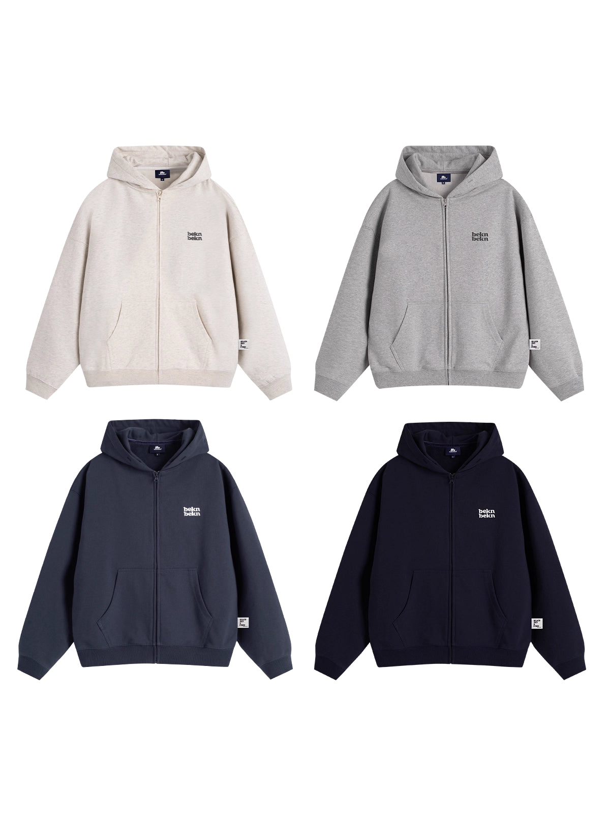裏起毛ワイド&ショート丈ジップパーカー N5883