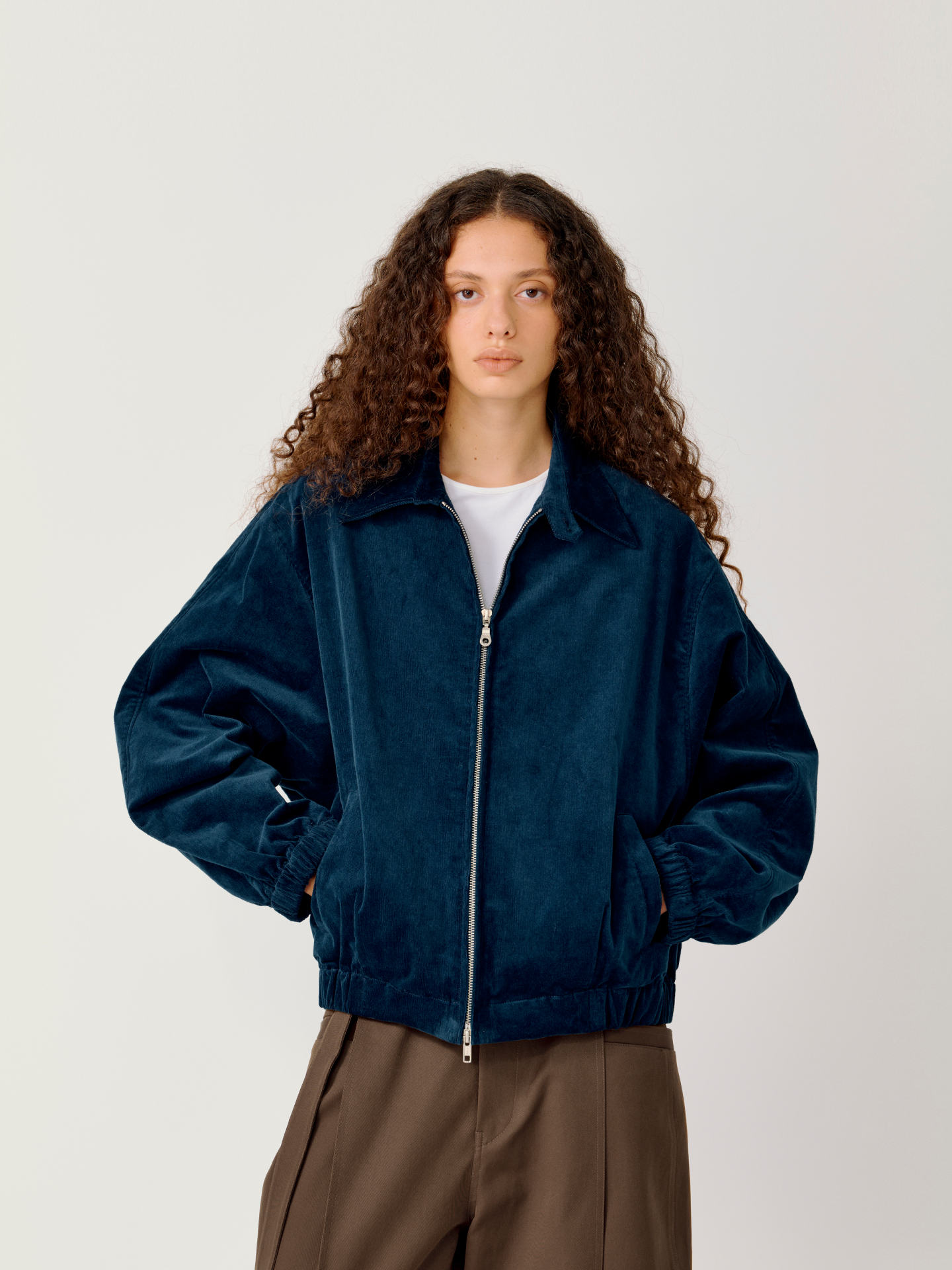 90sウォッシュコーデュロイ バックル襟ワークジャケット N6313