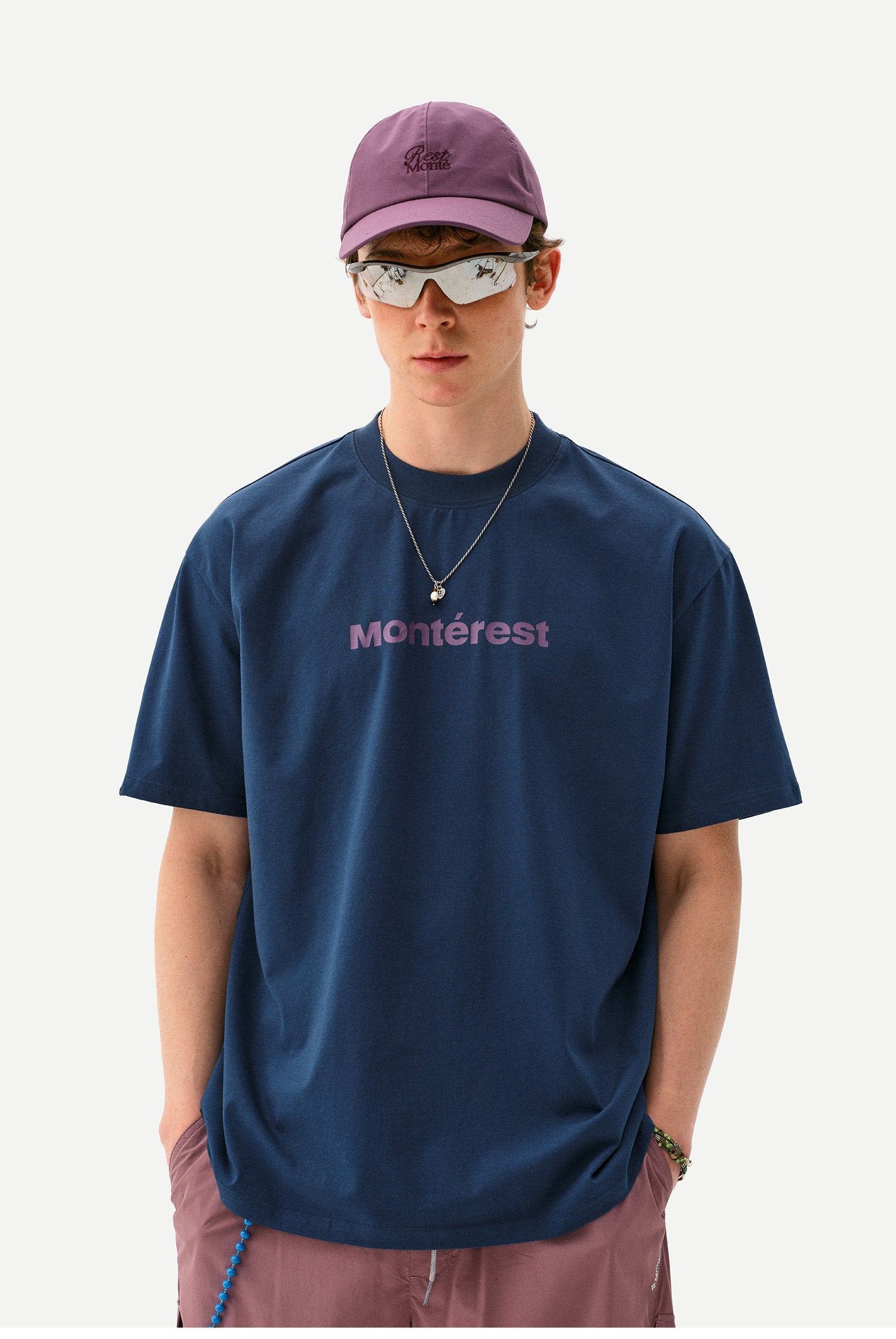 アウトドアロゴ 抗菌速乾 クルーネックTシャツ N7007