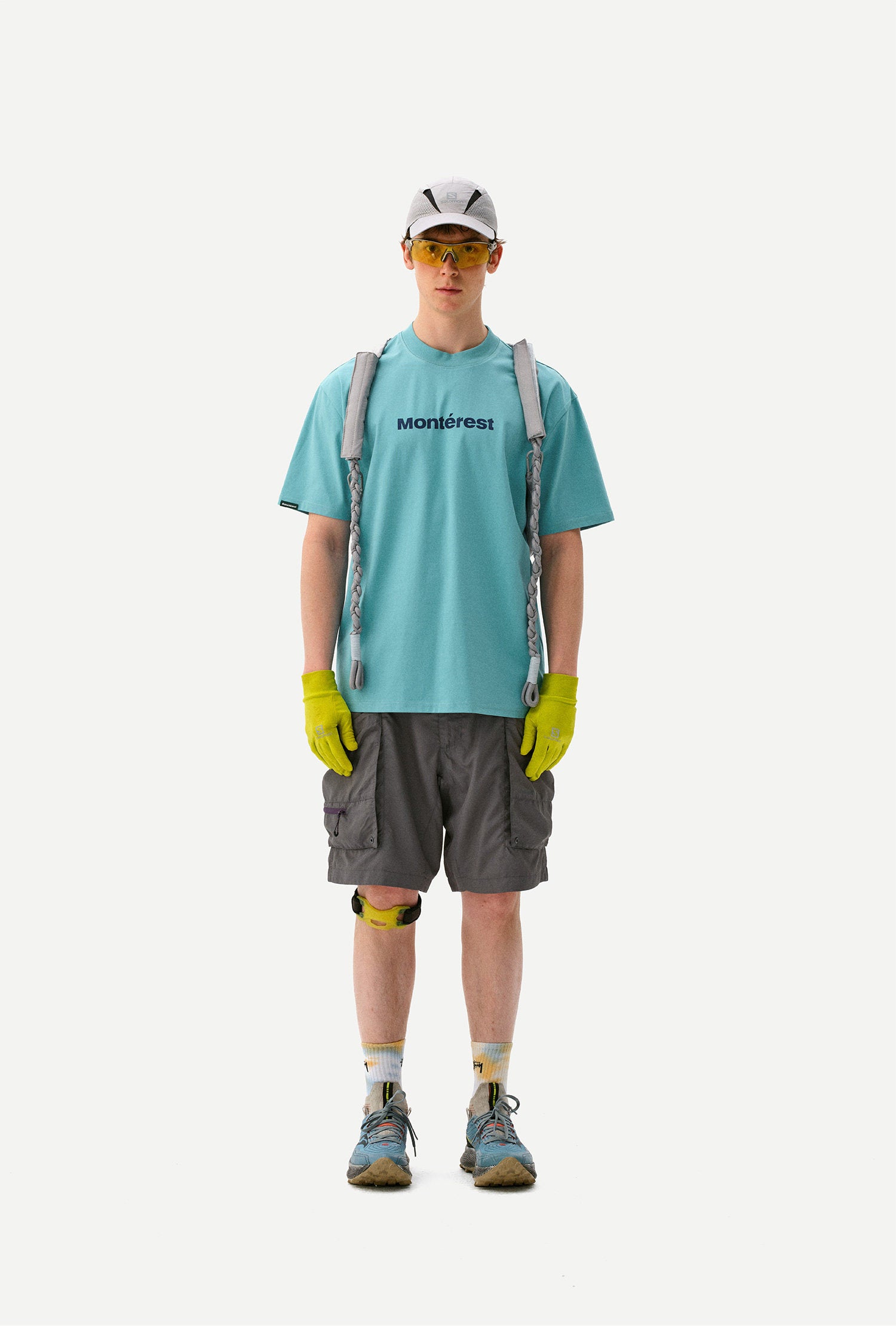 アウトドアロゴ 抗菌速乾 クルーネックTシャツ N7007