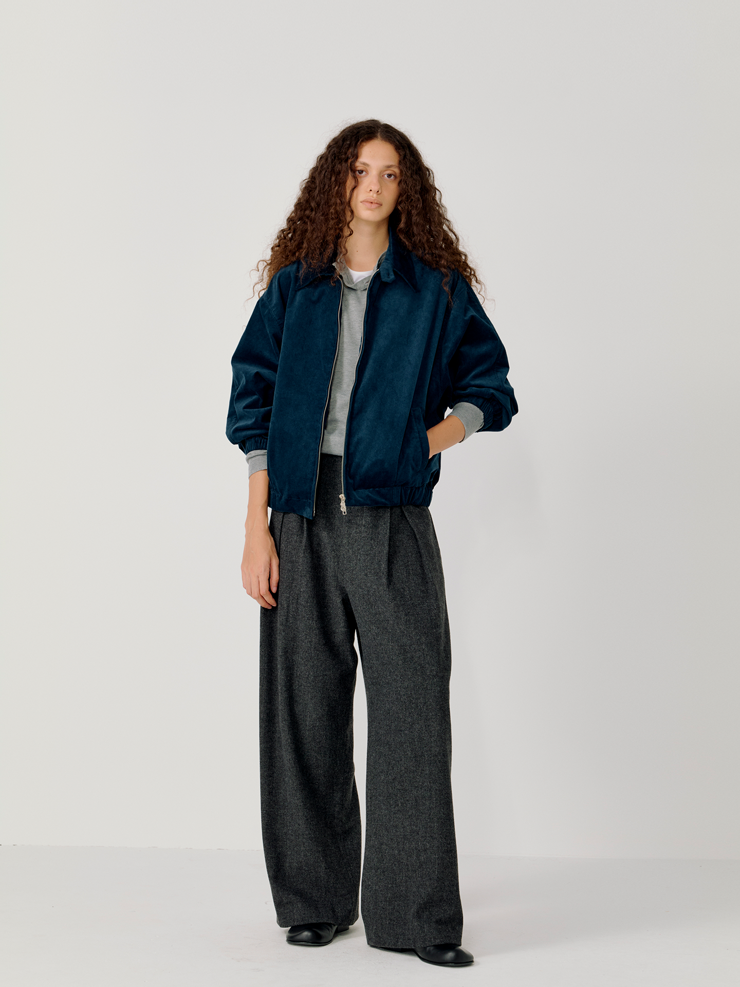 90sウォッシュコーデュロイ バックル襟ワークジャケット N6313