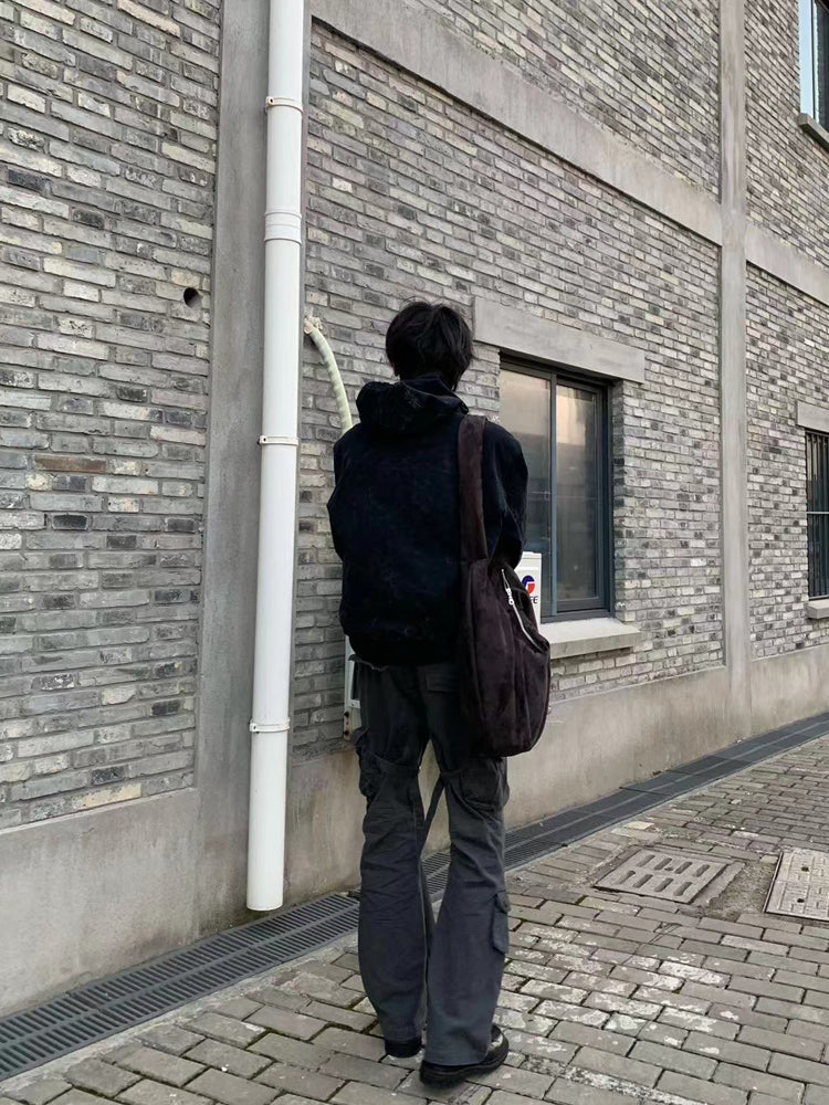 12oz帆布・ヴィンテージ加工・フーデッドデトロイトJK N6163