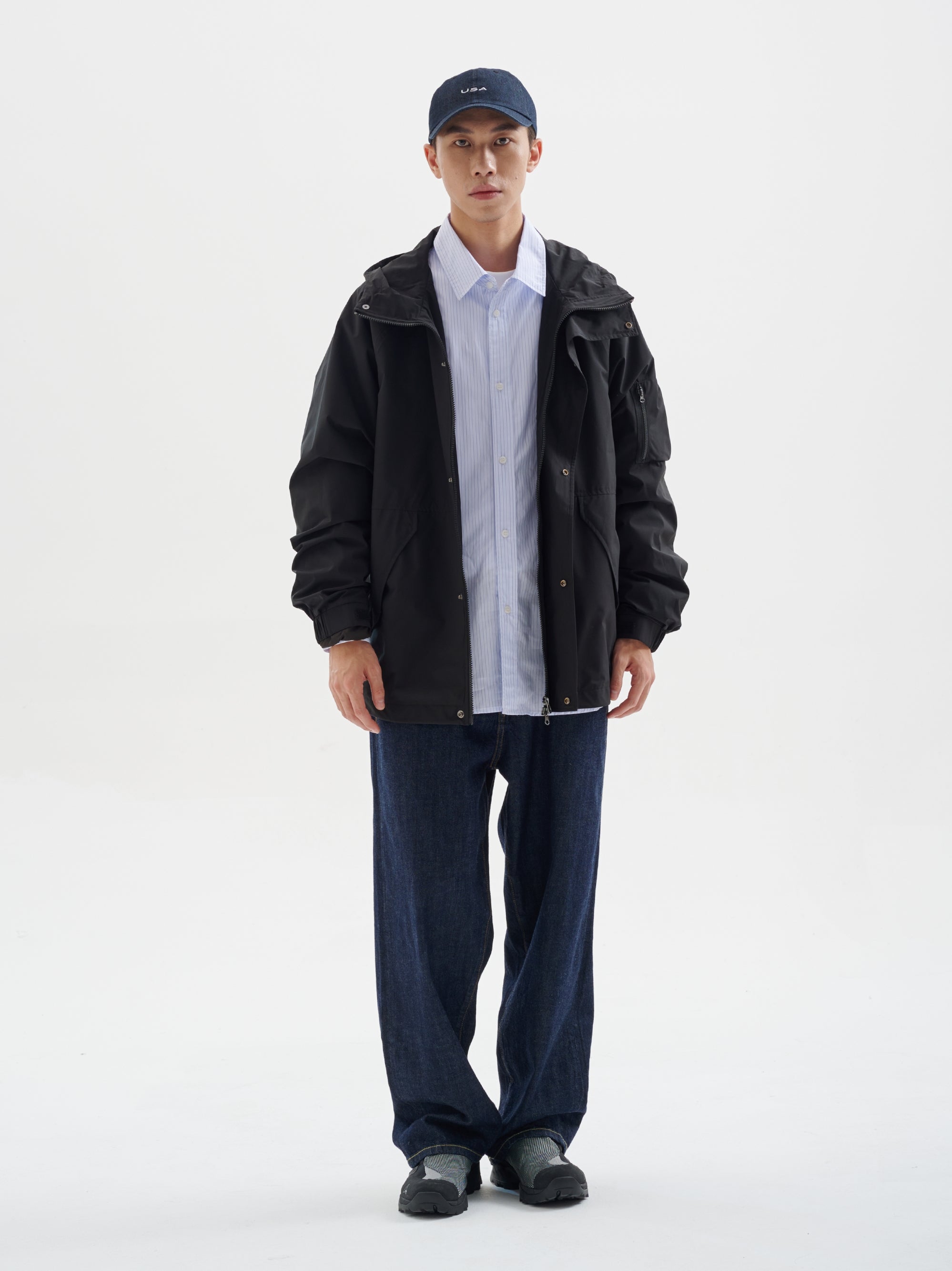 13.2oz・ソリッドウォッシュ・リジッドワイドデニム N6228