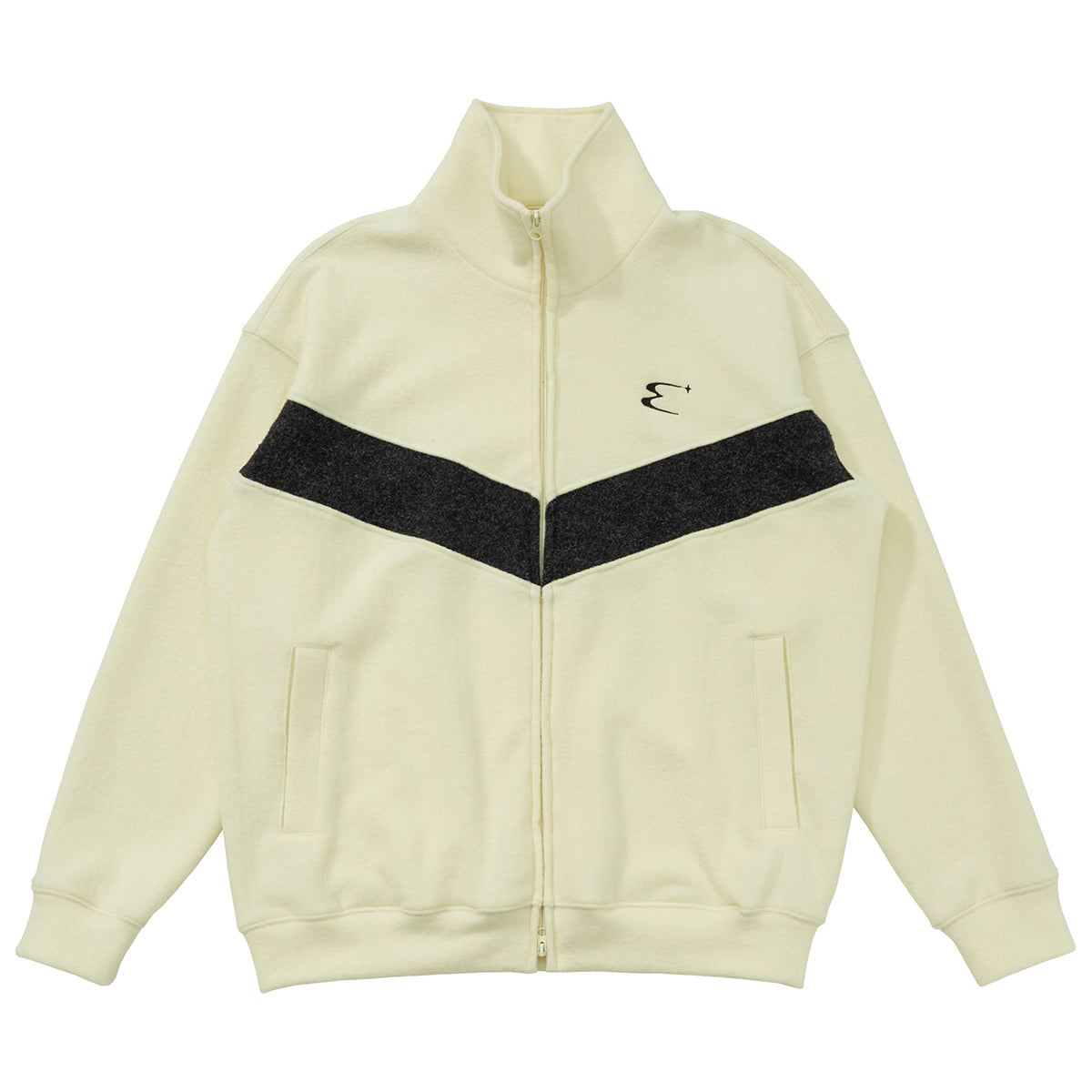 280Gラビットファーニットバイカラージップブルゾン N6243