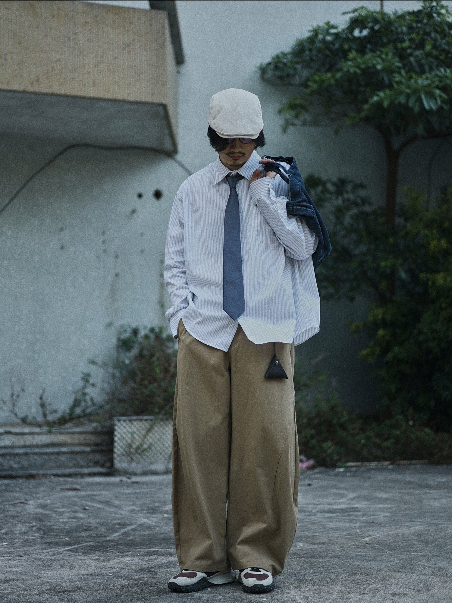 ナチュラルストライプ ルーズシャツ N6684