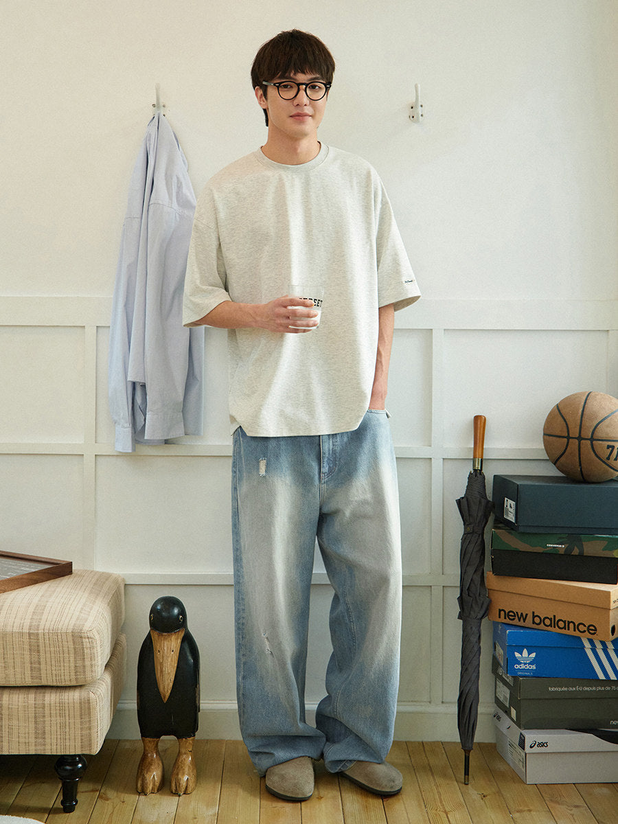 リヨセルブレンド ドレープストレートデニム N6606