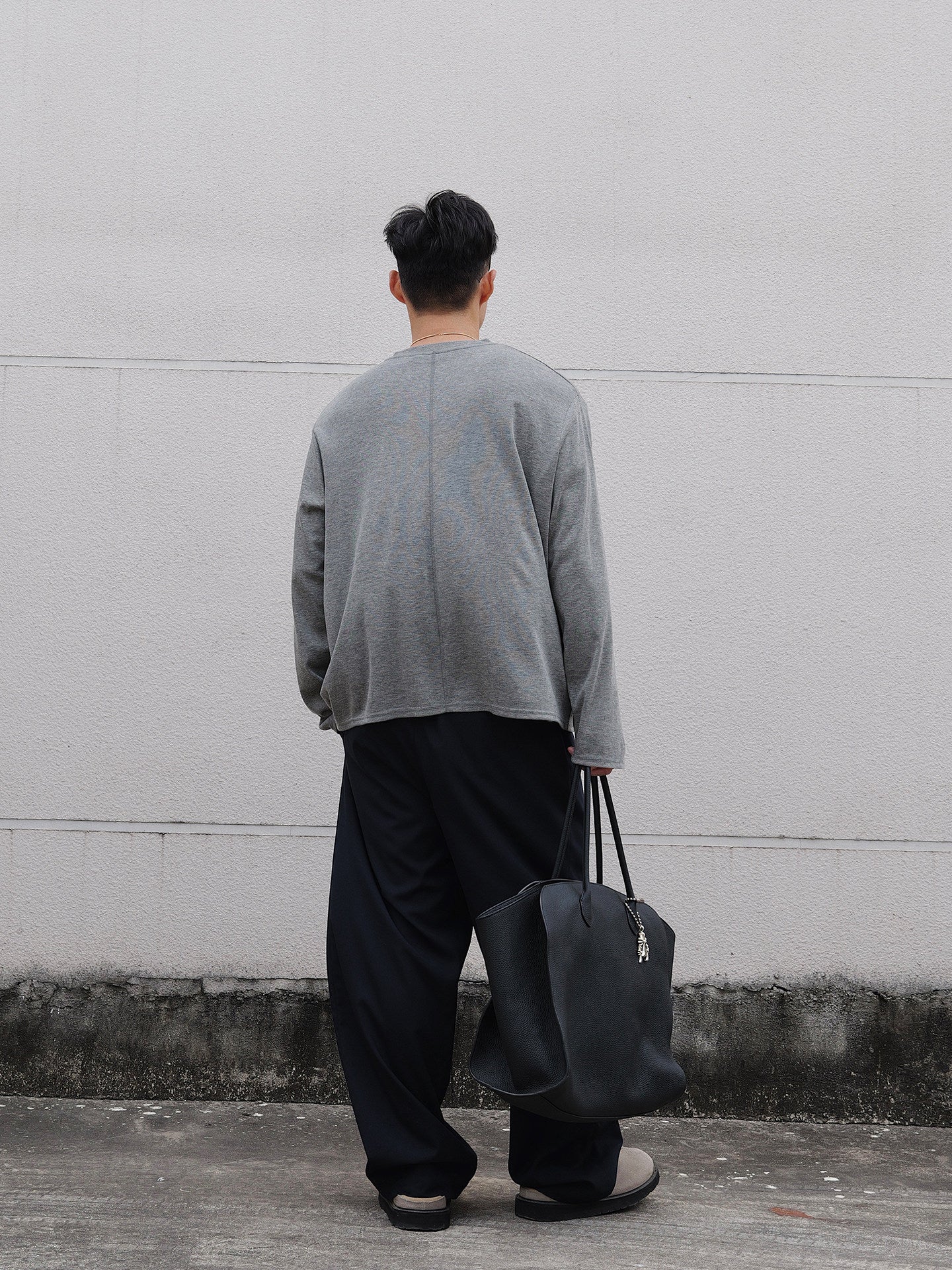 ウォッシャブルウール ヘンリーロングT N6638