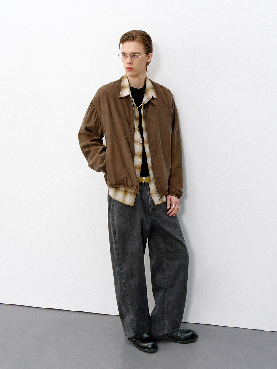 ヴィンテージウォッシュ ルーズストレートデニム N6603