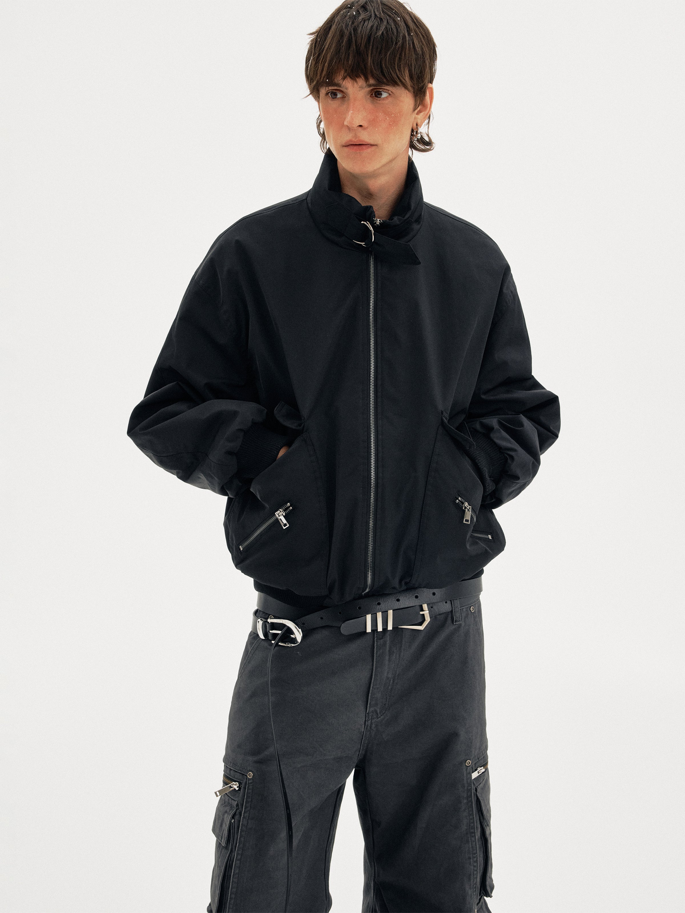 ハイネック90/10ダウン ワイドワークジャケット N6214