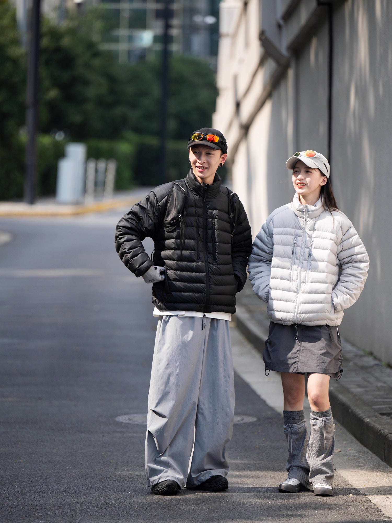 90%ホワイトダックダウン・防風撥水ボーダーキルトジャケット N5950