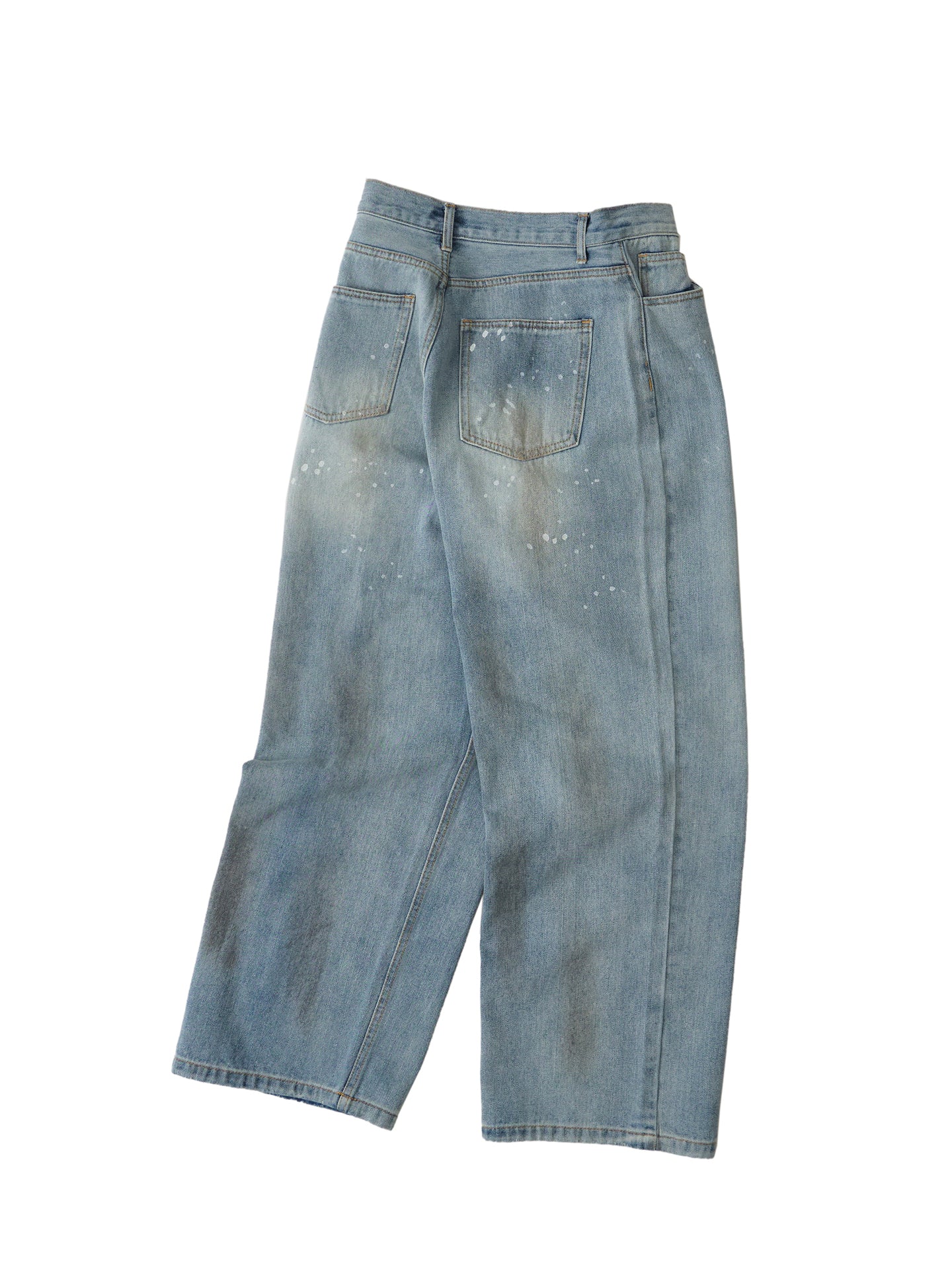 酵素ストーンウォッシュ 竹節セルヴィッジデニムパンツ N6322