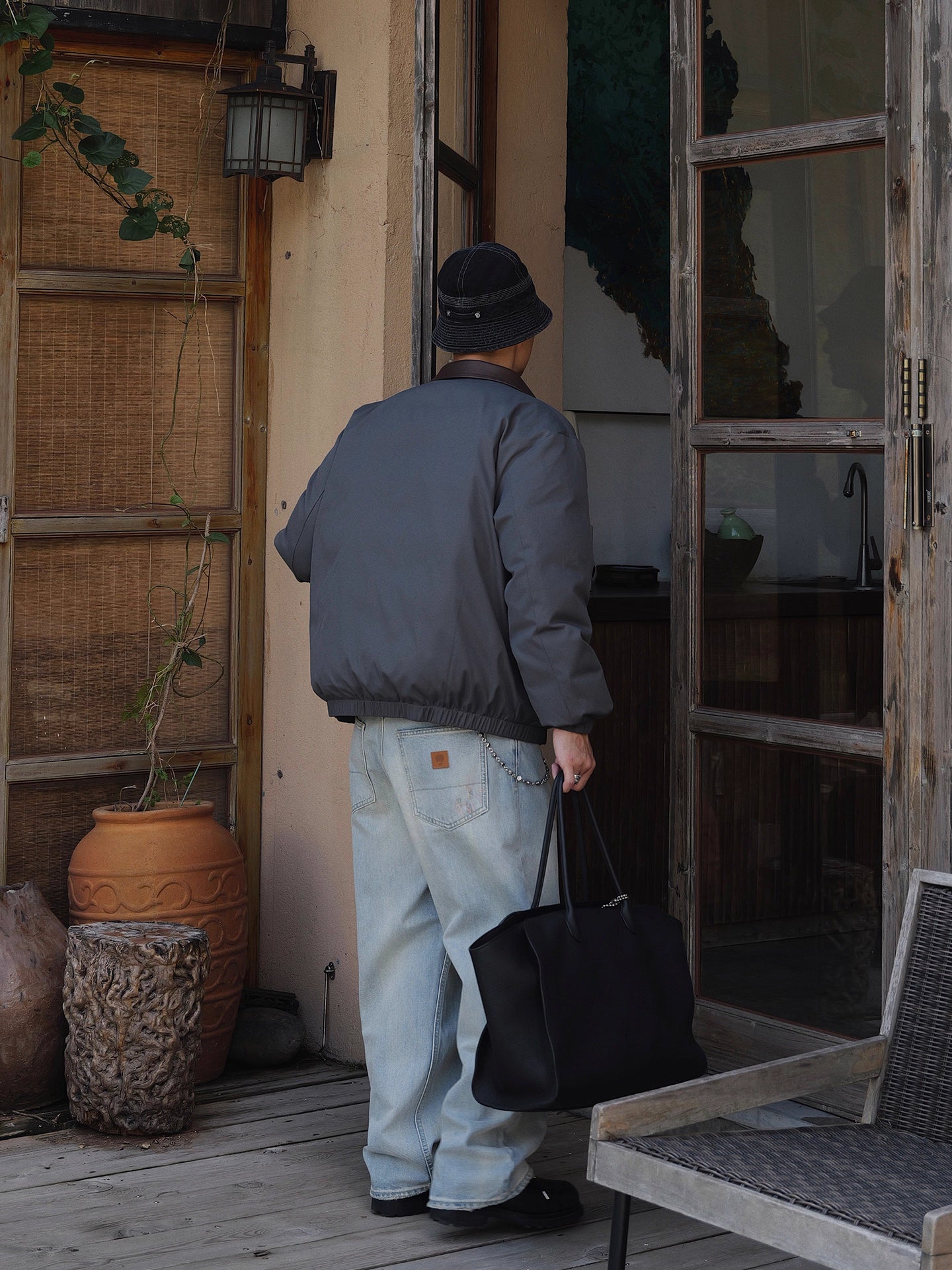 アーティザナル・ウォッシュ / カーブド・ストレートデニム N6128