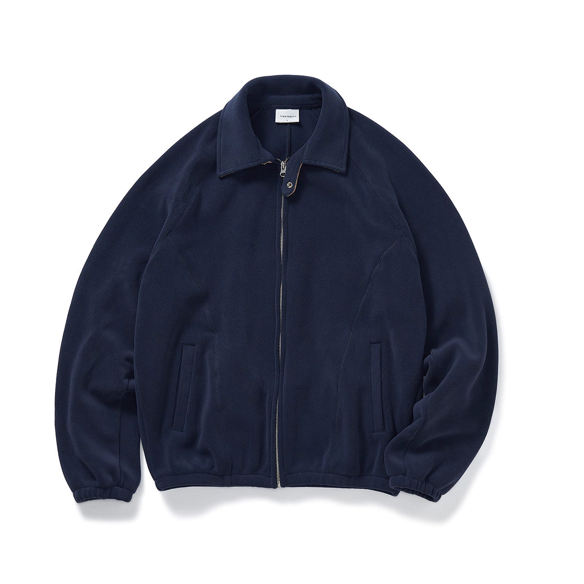 襟配色・ボアフリースジャケット N5927