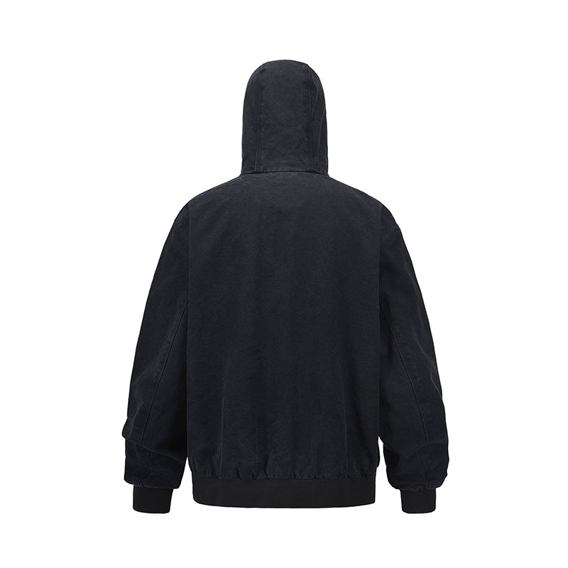 12oz帆布・ヴィンテージ加工・フーデッドデトロイトJK N6163