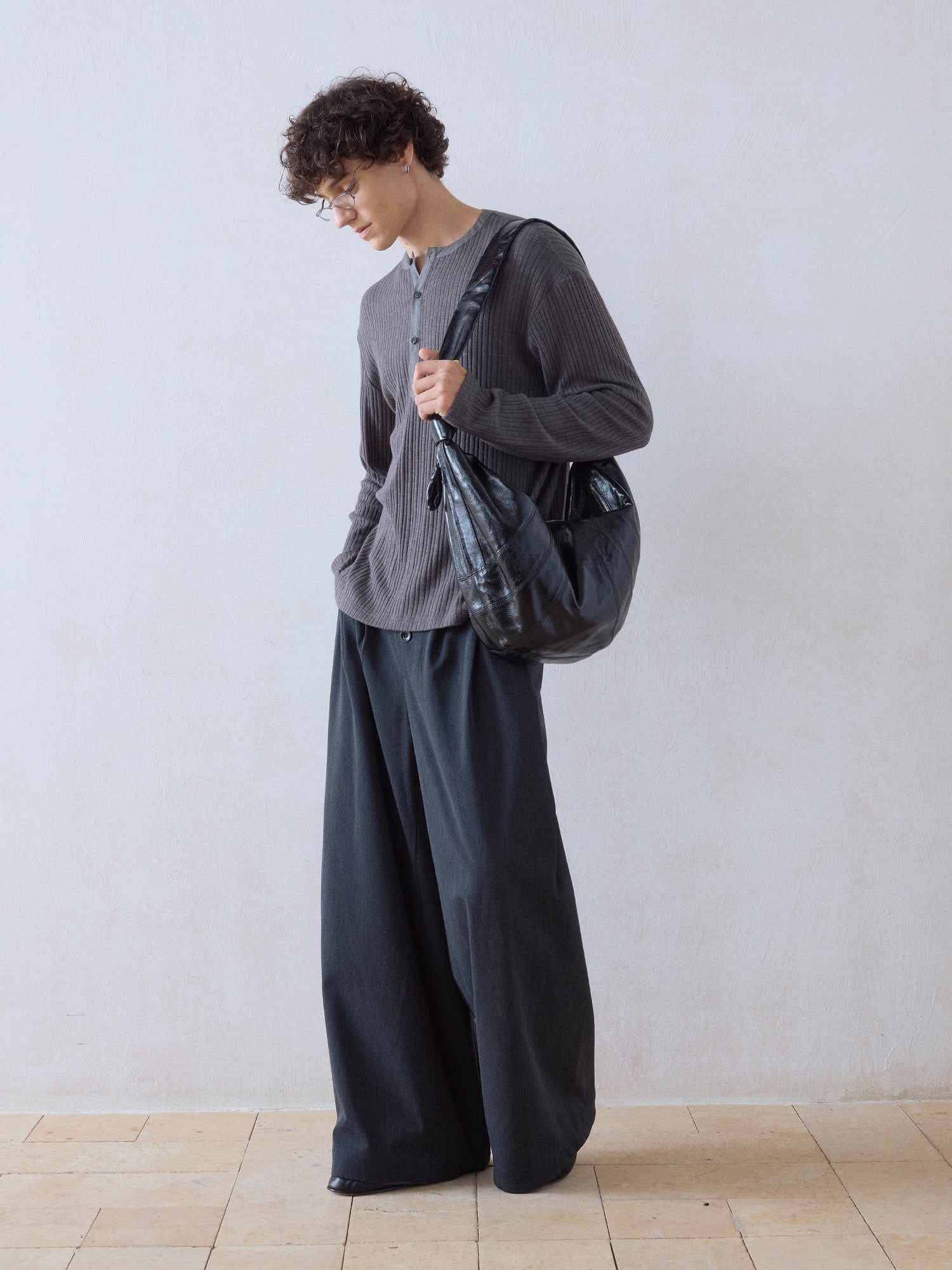 グルカ風ツータックワイドスラックス N5889