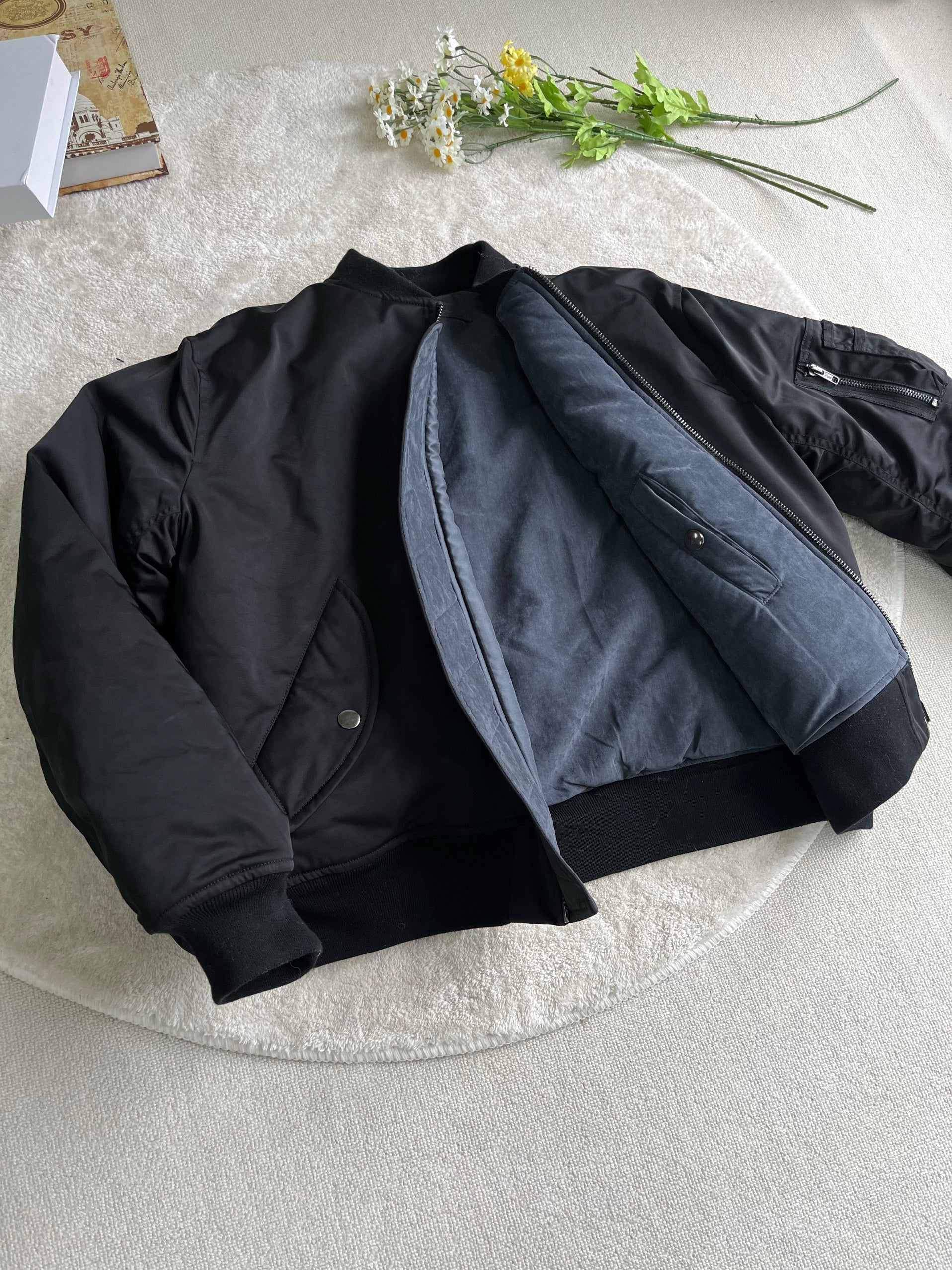 ベルベット&ナイロン・リバーシブル・パデッドMA-1 N6240