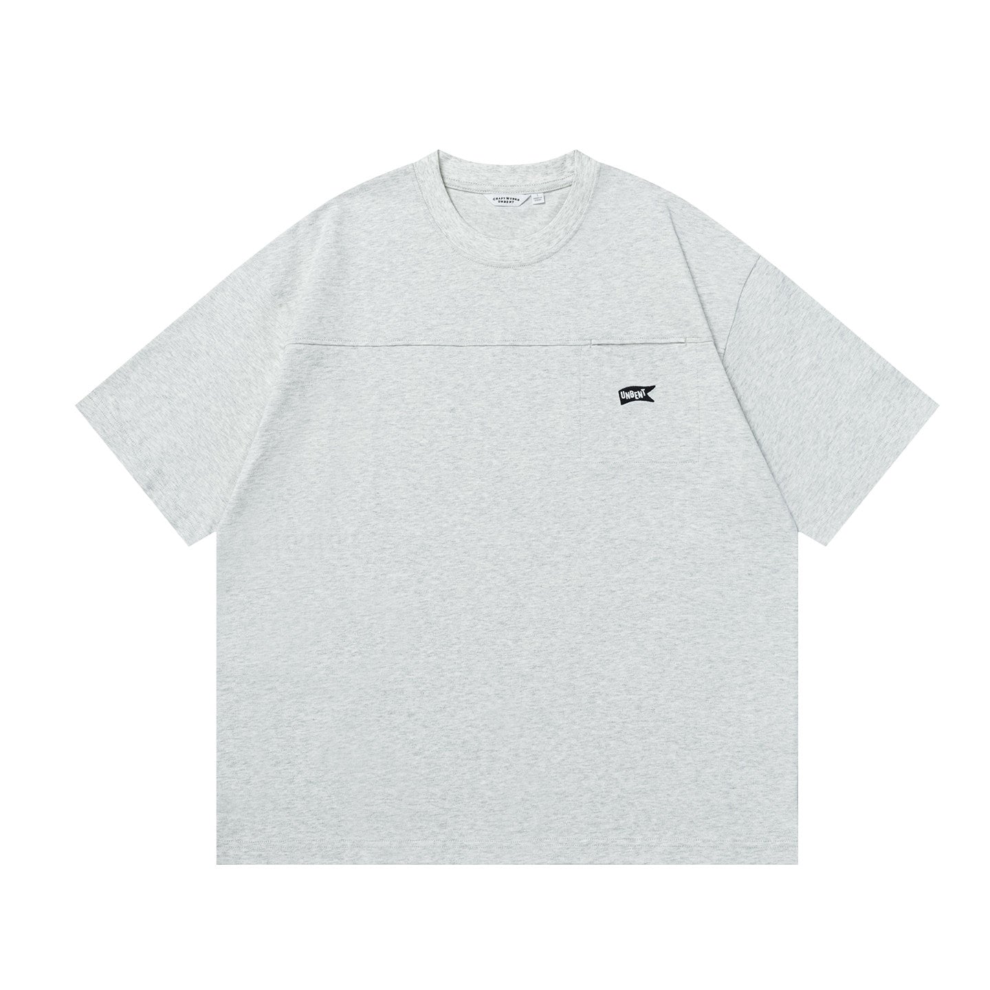 【300G】天然コットン 胸ポケット刺繍ロゴ Tシャツ N6708