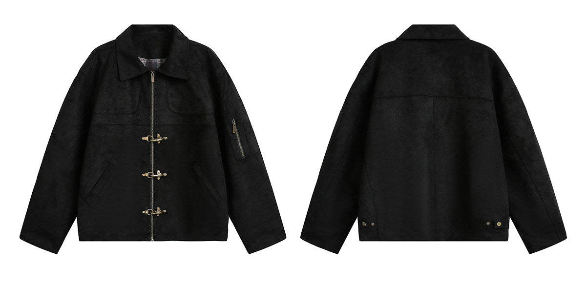 ヴィンテージスエード デコンストラクト ショートブルゾン N6616